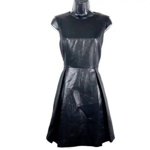 Armani Exchange dress 4 mini black fit flare Rayon Blend Metallic Cocktail